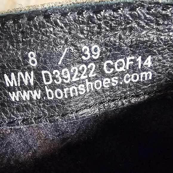 Born Women's Gray Leather Buckle Boots.  Zip Entry Sz 8 - Picture 5 of 8